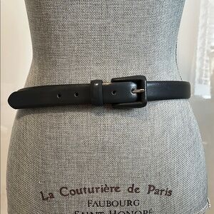 Full Leather Belt in Charcoal Grey 1" wide, Size L